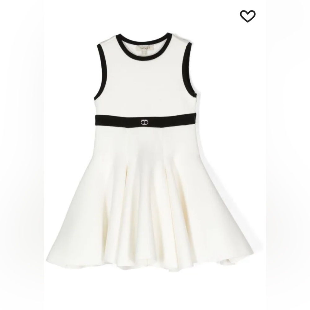 NWOT TWINSET Kids girls contrasting-panel sleeveless dress
